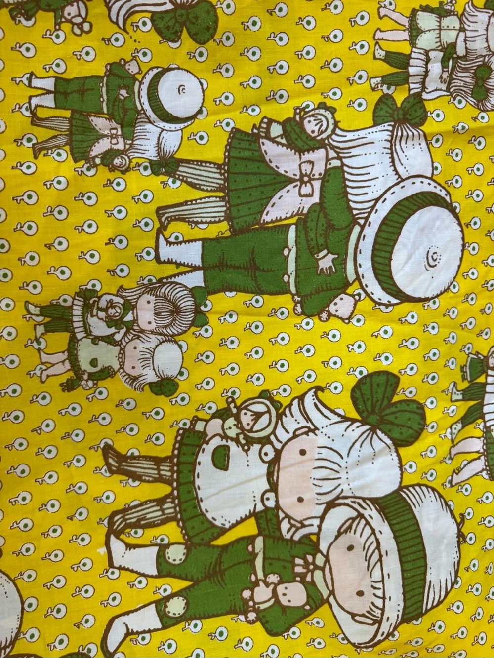 Joan Walsh Vintage Anglund Hallmark 1973 Twin Fitted Bed Sheet